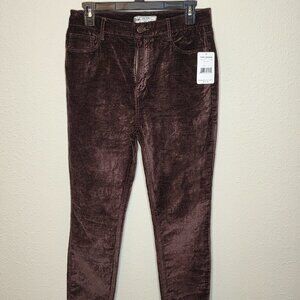 Free People Women's Mulberry Velvet Pants, Size 29"